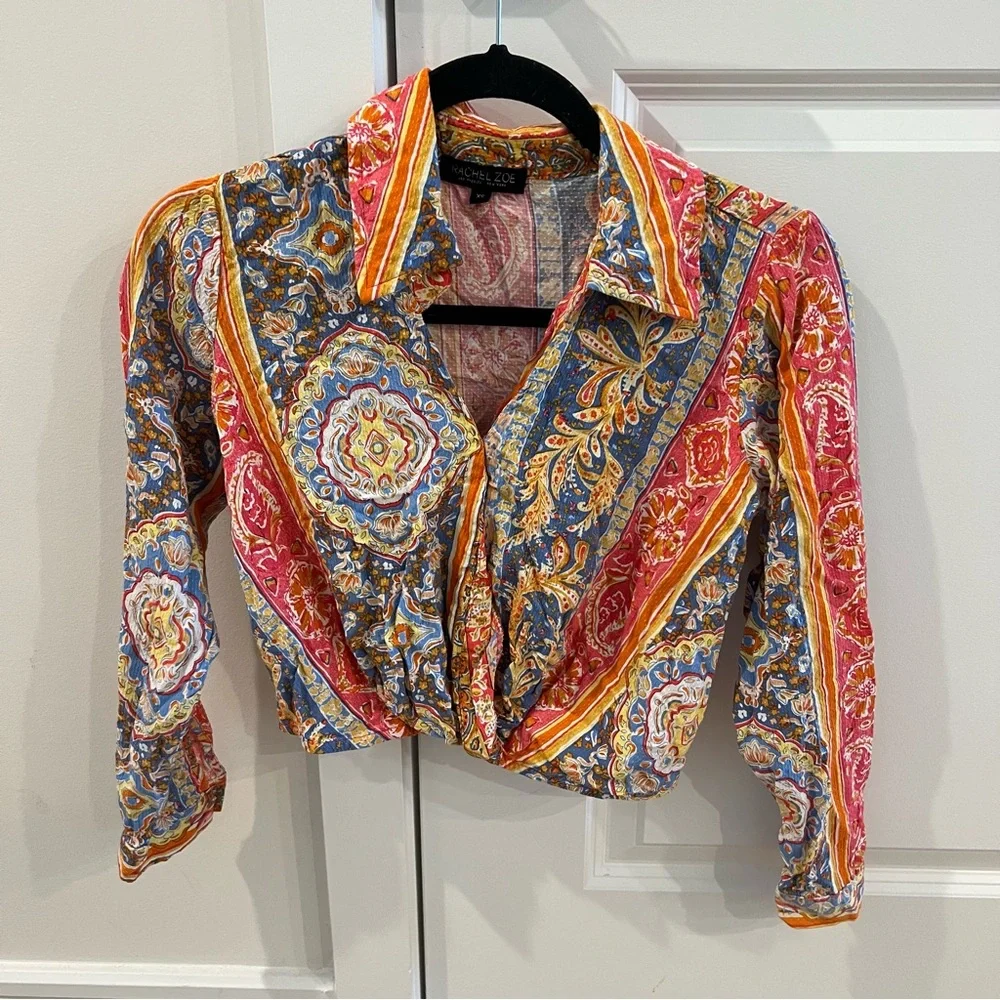 Colorful Paisley Blouse - Picture 1 of 1